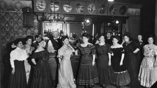 ladies at the saloon