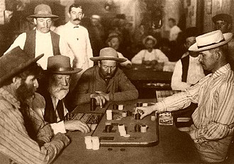 Gamblers playing Faro