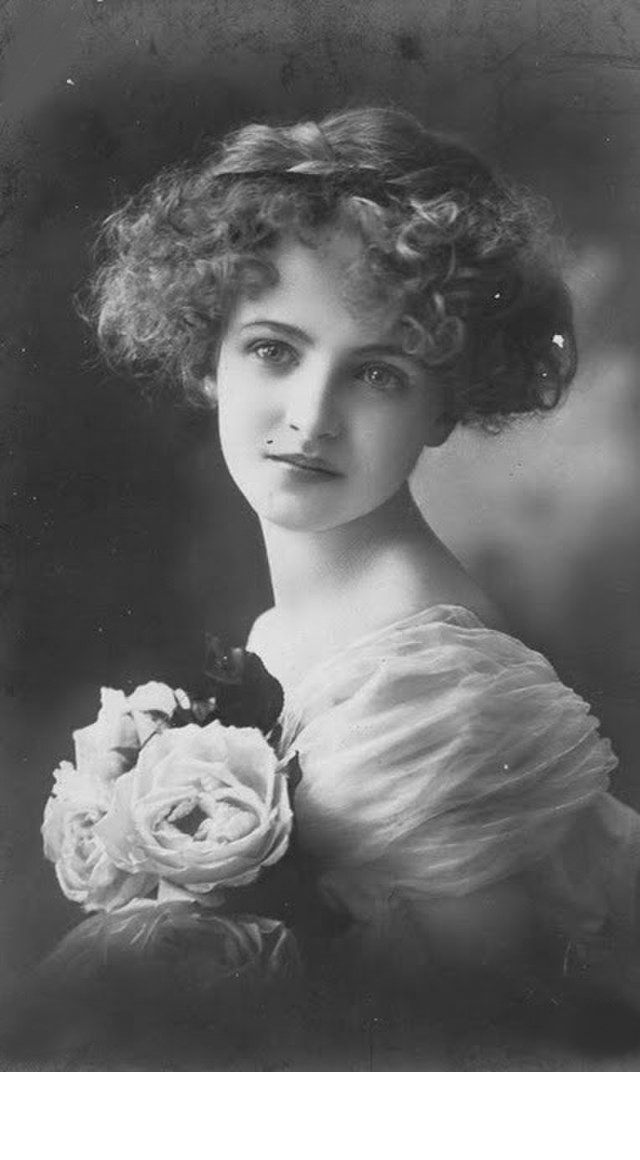 Postcard Young Woman with Flowers.... | <strong>Extremely Unusual Historical Photos with Disturbing Backstory Behind</strong>