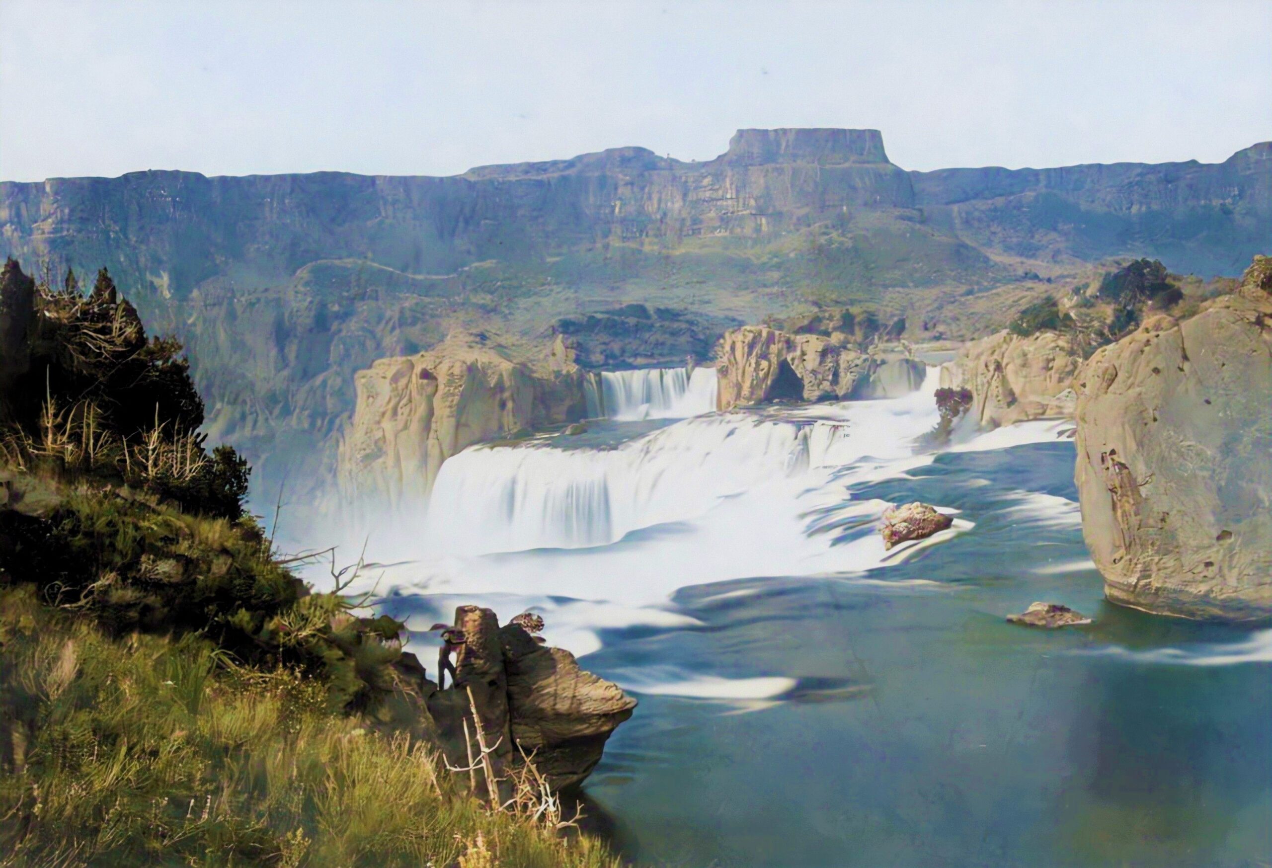 3 Shoshone Falls Idaho 1868 Colorized scaled | Extraordinary Old West Photos in the 1800s