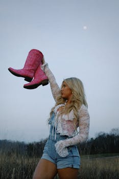 image 1721887939 0 | Pink and Brown Cowboy Boots